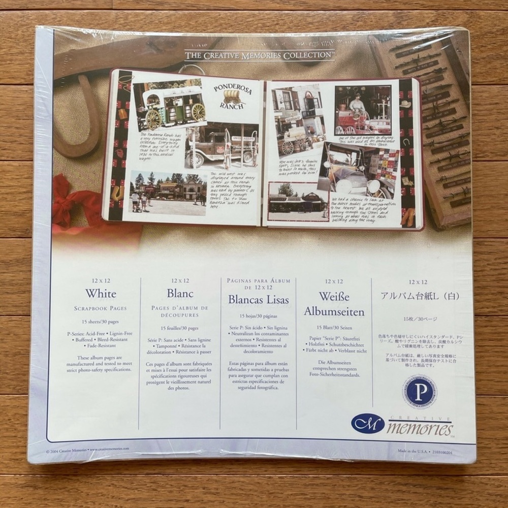 creative memories 12x12 white scrapbooking pages